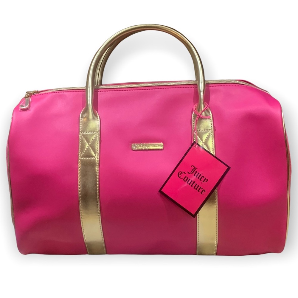 NEW Juicy Couture Pink and Gold Nylon Bag